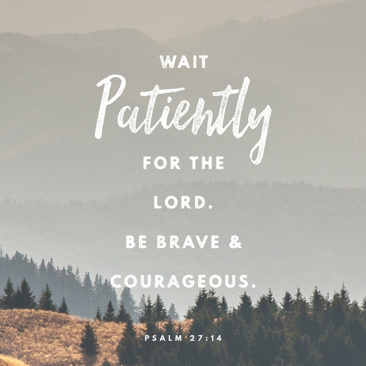 IsaacIyen's tweet photo. Wait patiently for the Lord. Be brave and courageous. Yes, wait patiently for the Lord.

Psalms 27:14 https://t.co/H7jwTcvrdI
