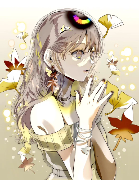 autumn(加筆)#オリジナル#秋 