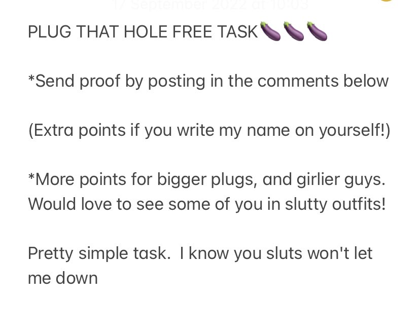 WorshipJorja's tweet photo. PLUG THAT HOLE🍆🍆🍆
FREE SATURDAY MORNING TASK 

https://t.co/7swdp5fnao
findom  domme finsub • finD • paypig humiliation • humanatm • blackmail • rtgame  fincuck https://t.co/TEtoLn78VT