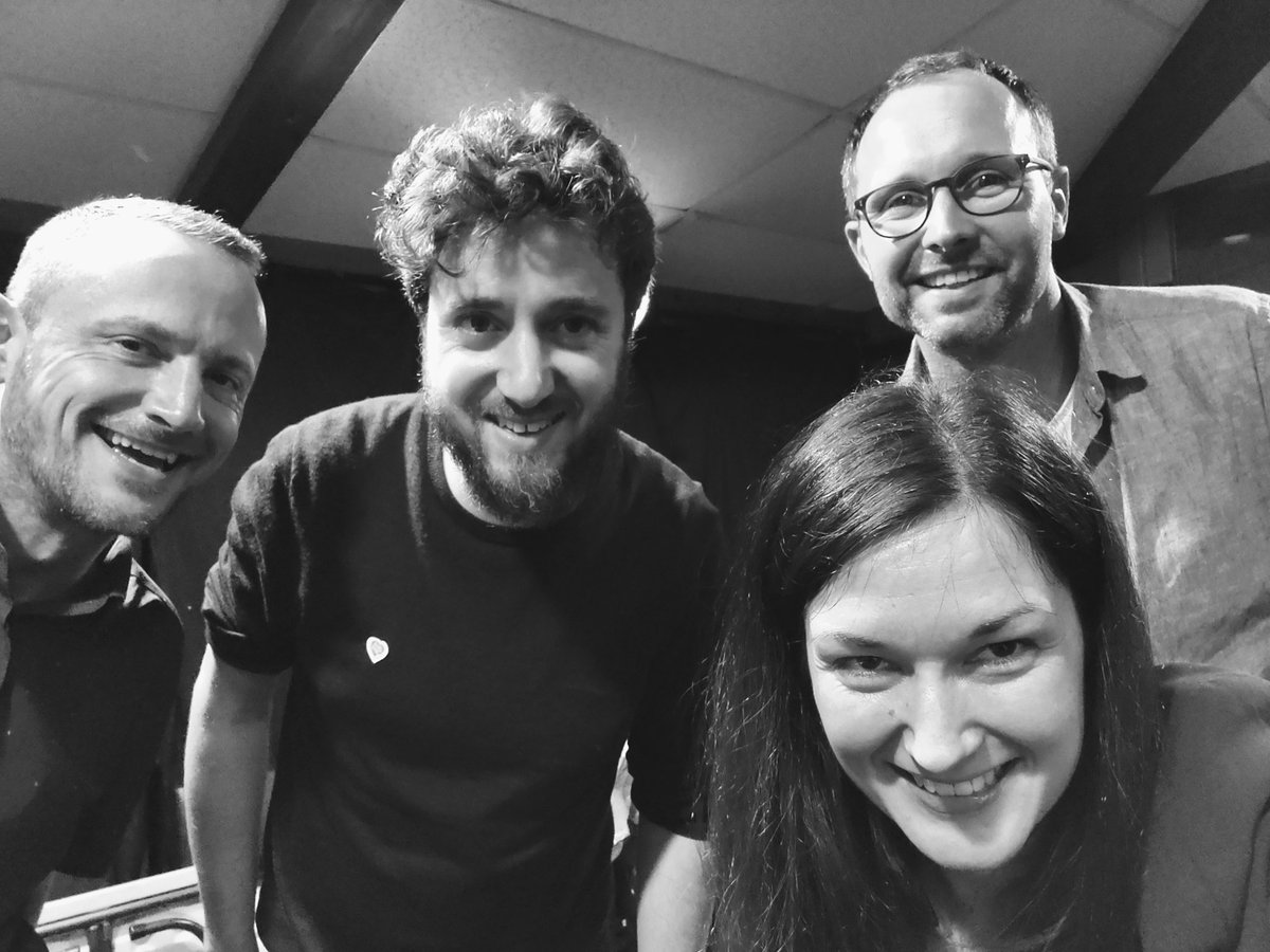 trishclowes's tweet photo. This evening! @BBCRadio3 are rebroadcasting my JtoZ session with these excellent people - @ChrisRMontague #RossStanley & #TimGiles - playing music from #AViewwithaRoom @greenleafmusic
https://t.co/CnCYikjd1L https://t.co/uo70IGBGvr