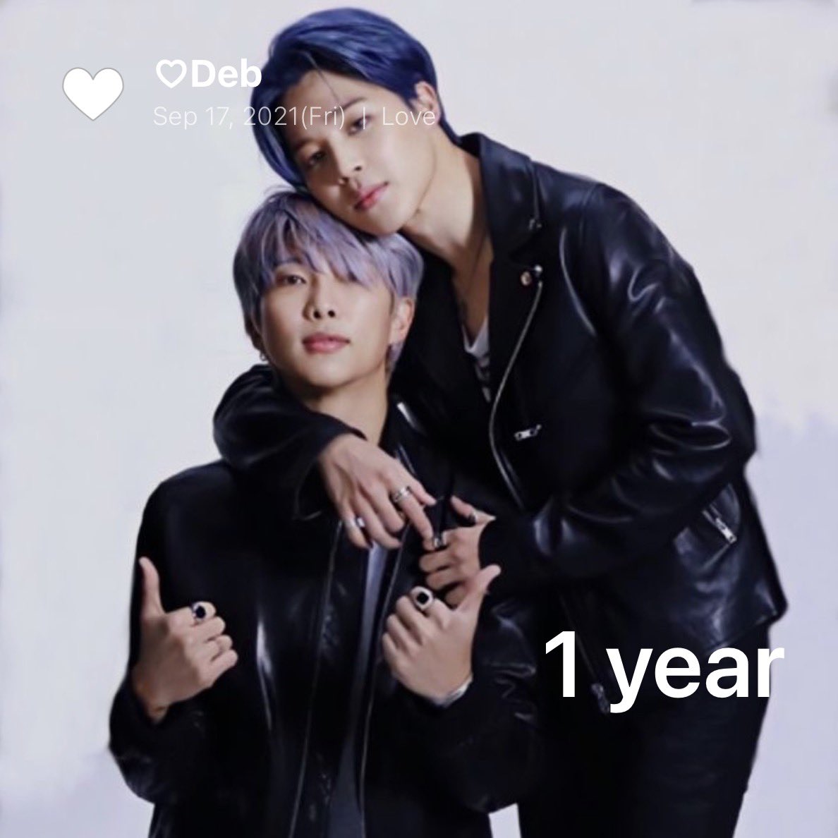 koodimplee's tweet photo. +1 year with the Nam to my jimin 🤍

Sei una personcina fantastica, sono così felice di averti conosciuta. Ti voglio bene deb 🫂🤍
@artsjoon_ https://t.co/u3AwV7yV6p
