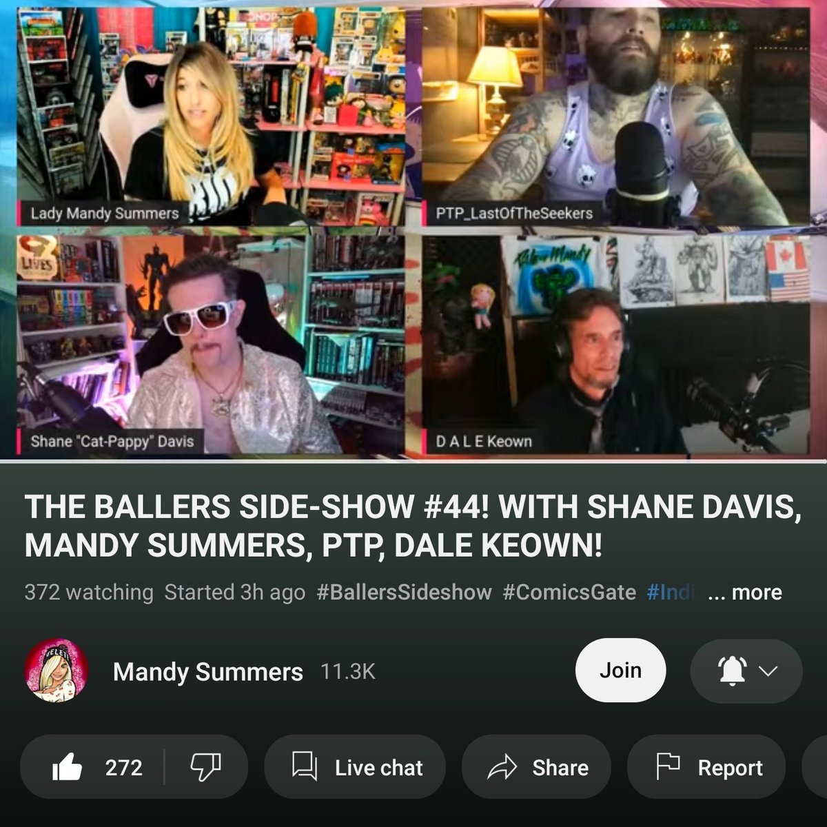 GNinjuh's tweet photo. 💎 The #BallersSideShow 📺 #0044
With #ShaneDavis #MandySummers #PTP  #DaleKeown

DA #BALLERS:
@WartTheWizard
@shanedavisart
@PatrickThomasP1/@RiotPressComics
@44numskull

#Comics
#ComicArtist
#ComicsGate
#BackComicsGate
#IndieComics
#BallersSideShow
https://t.co/vQSrshxF0i https://t.co/3EyReamzic