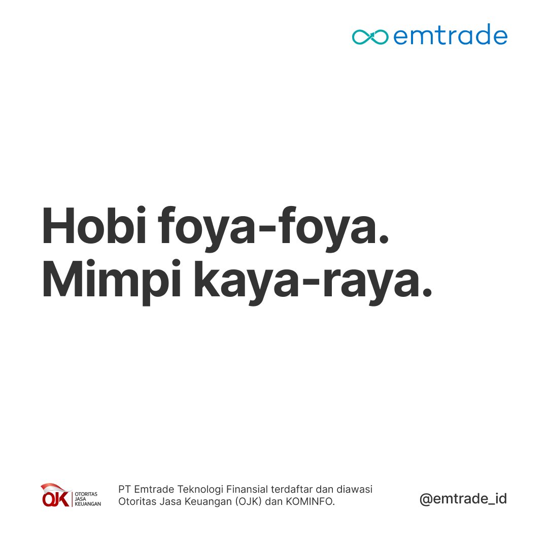 emtrade_id's tweet photo. Namanya juga mimpi, masa nggak boleh 🤣🤣😝
#emtrade #ellenmay #uangkamu #saham #yuknabungsaham #investasisaham #tradingsaham #investasi #trading https://t.co/KwQFDmuVgq