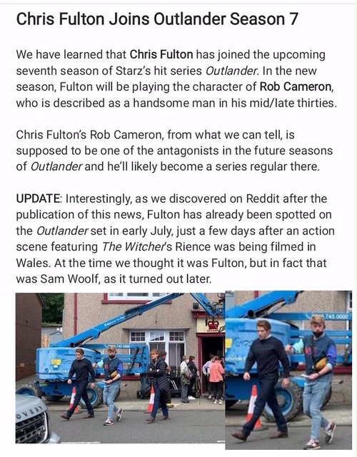 LadyT510's tweet photo. "New" BAD GUY for #Outlander S7!
Chris Fulton of 'The Witcher’ & ‘Bridgerton’ has joined the cast as Rob Cameron
~The Mackenzie's Nemesis~
#chrisfulton #robcameron #rikrankin
#samheughan #caitrionabalfe #sophieskelton
#witcher #bridgerton @outlander_starz
cassmorann IG https://t.co/3EowYjtpqz