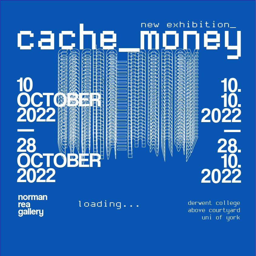 NEW EXHIBITION: CACHE MONEY - 10 OCT

This exhibition will explore how we as a society have adapted towards technological advancements and examine the relationship between traditional and generative art forms.

normanrea.com/events/cache-m…

#uoy #artintech #tech #art #ai