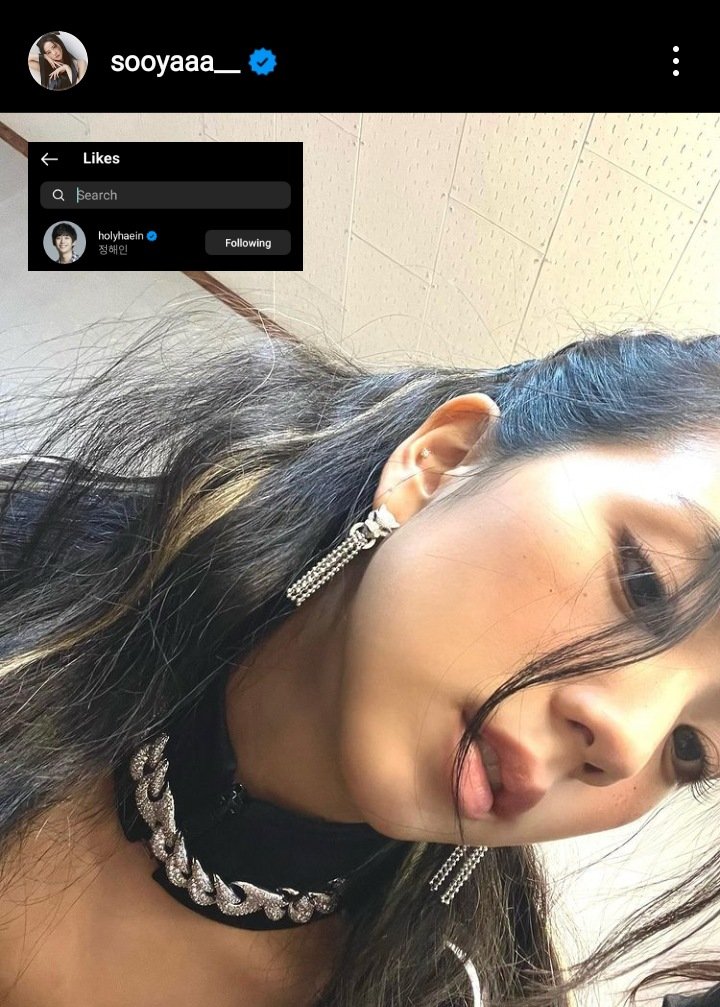 ً on Twitter "holyhaein liked sooyaaa__'s latest instagram post"