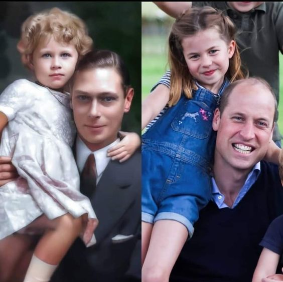 Albert_PrinceC's tweet photo. Two sets of father/daughter photos:

The Duke of York and Princess Elizabeth
The Prince of Wales and Princess Charlotte.
🎩👑 https://t.co/0K6YQjfKmD