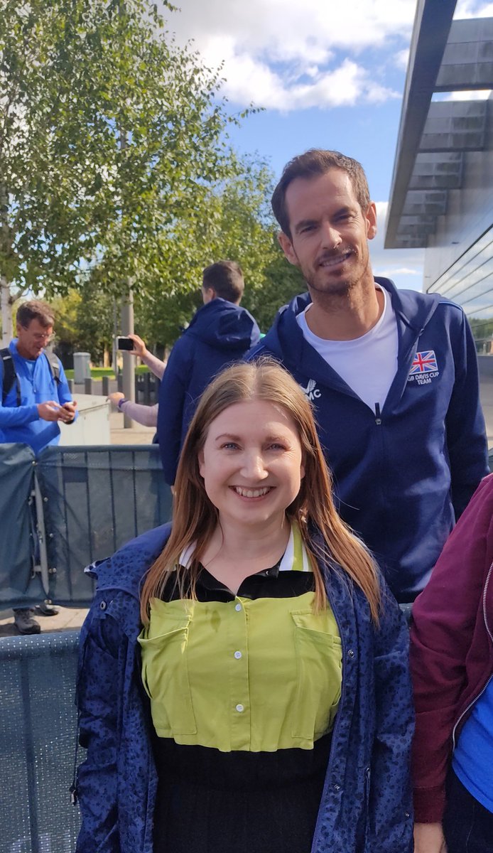 CHEEEKYsausage's tweet photo. I'm so grateful to have had the chance to meet one of the legends of tennis and my sports hero @andy_murray ๐พ Thank you for taking the time to stop for photos! It was a short but sweet interaction that made my day ๐ .. no, my YEAR! #Daviscup #AndyMurray #teamGB #Murraynators https://t.co/94snb7G4JK