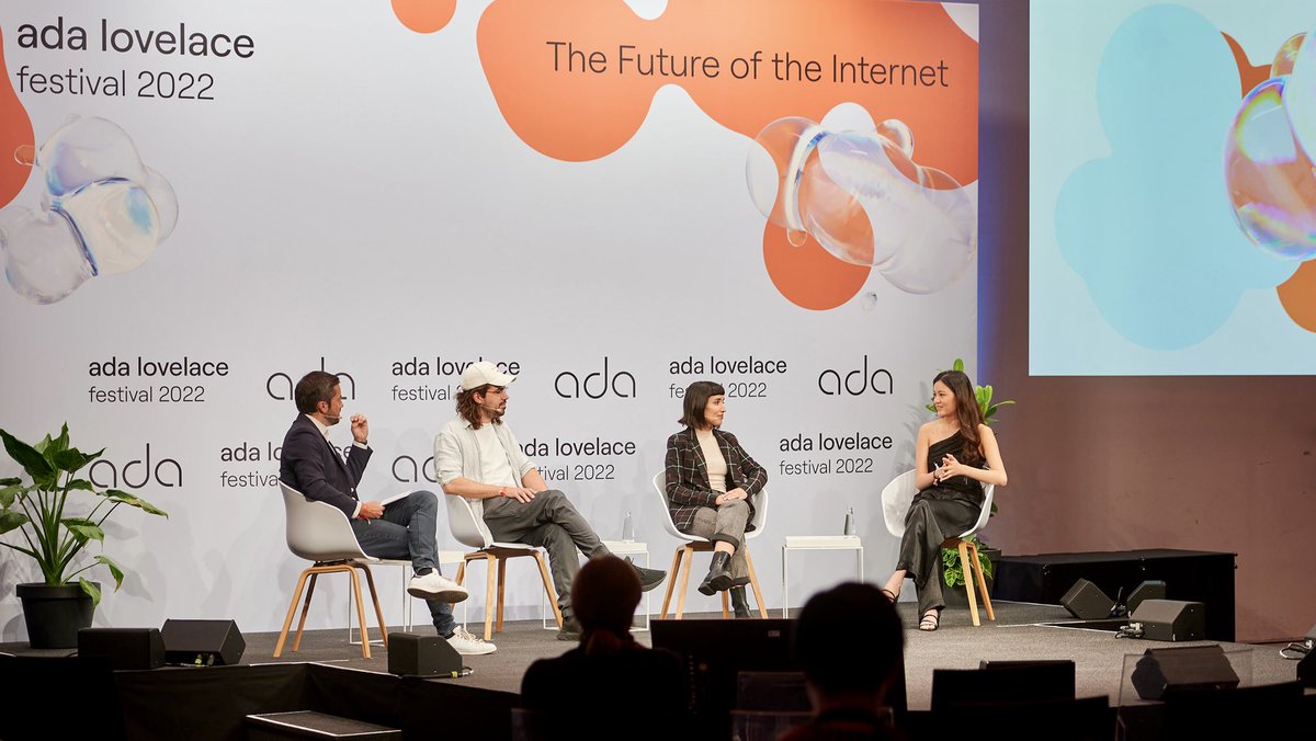 Spent two insightful days at the #adalovelacefestival 2022! I had the pleasure to share my thoughts on the artworld and technology with @nandaparente <a href="/RossnerManuel/">Manuel Rossner</a> and Daniel Rettig. Thank you <a href="/join_ada/">ada</a> @leasteinacker <a href="/mmeckel/">miriam meckel</a> for having me! #web3 #blockchain #NFTartist