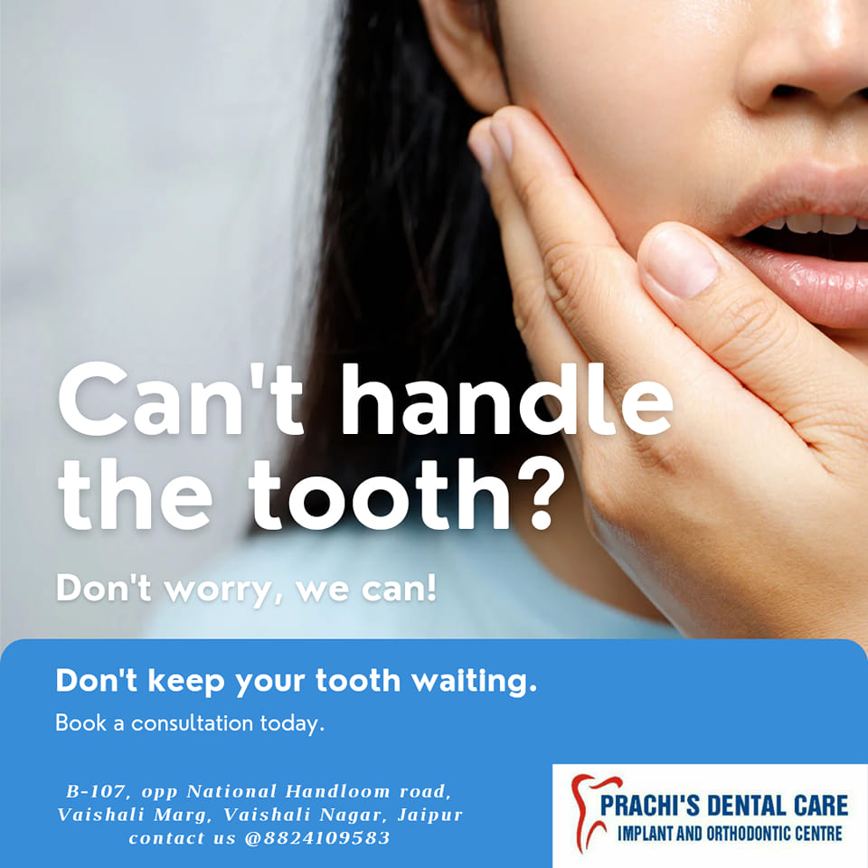Prachidental's tweet image. Do not bear TOOTH PAIN when we are always here to help you.
#ToothPain #ToothAche #SensitiveTooth #CavitatedTooth #Cavity #MissingTooth #SwollenGums #MouthUlcers #SoreMouth #SoreTongue #WeTreatAll #WeAreDentists #Dentist #DentalClinic #AllSpecialists #Orthodontist #Endodontist