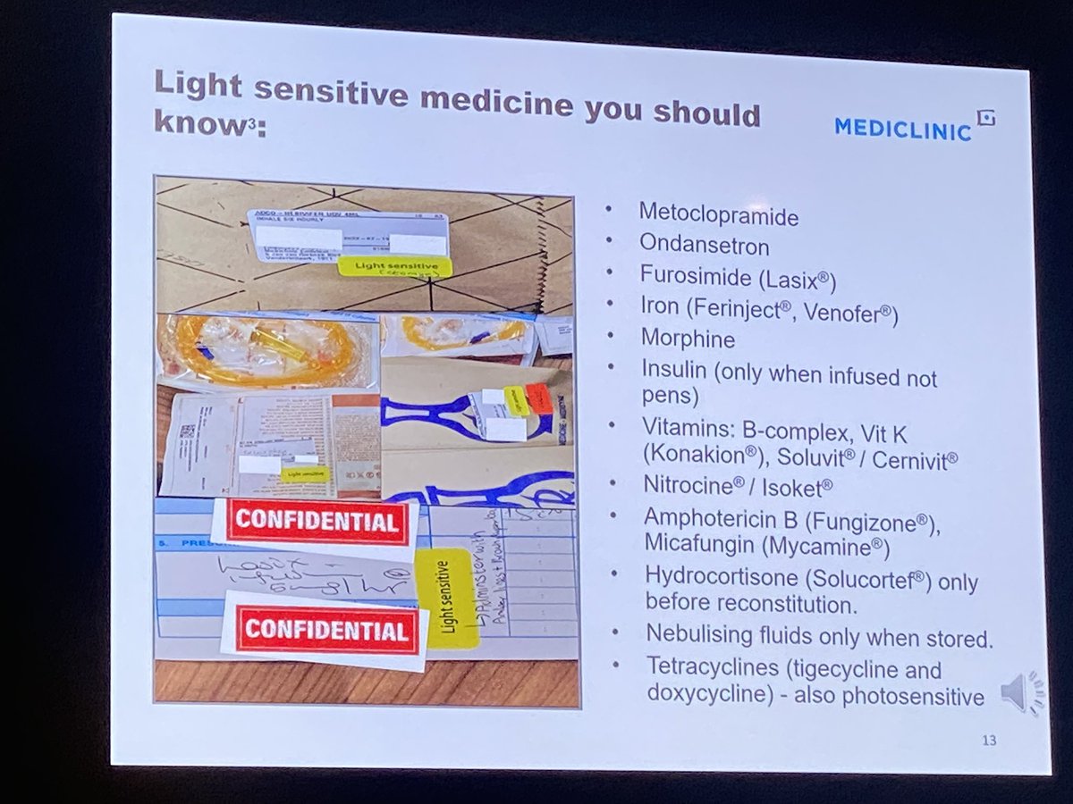 sasocp's tweet photo. Great work from @armand presented at #sasocp2022 #clinpharm on light sensitive medicines 🙌🏽🙌🏽 https://t.co/svNgc2dU6m