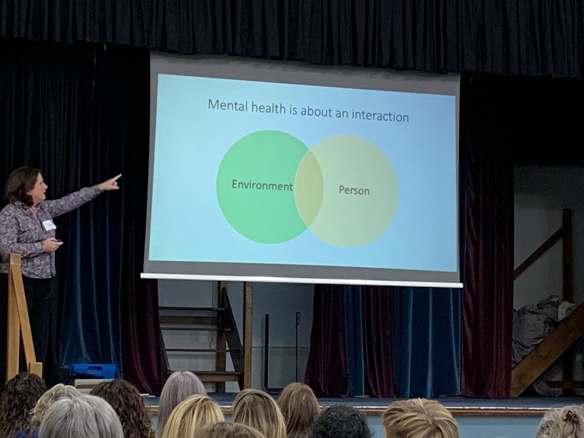 “#MentalHealth is about an interaction between the environment and the person” - Dr Naomi Fisher, clinical psychologist and author. #Reconf22
