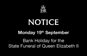 Smorgasco's tweet photo. We are closing on Monday 19th September for the Queen's funeral https://t.co/sRwzRP9h1y