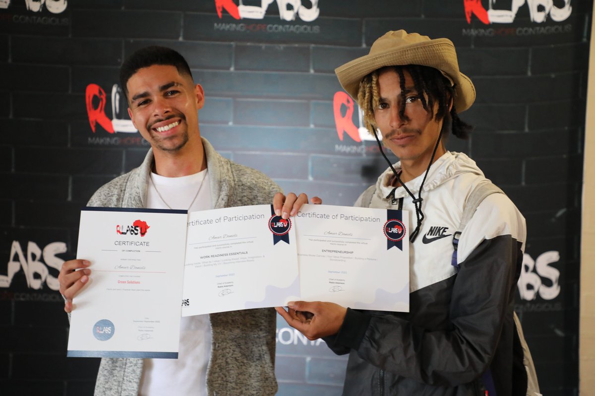 RLabs's tweet photo. A huge congratulations to our DLabs graduates whom we are also celebrating at our Open Day. 👏👏👏

#RLabs #MakingHOPEContagious #Zlto #OpenDay #RLabs2022 #CommunityOpportunity #MitchellsPlain #Westridge https://t.co/Gk1K3lLolW
