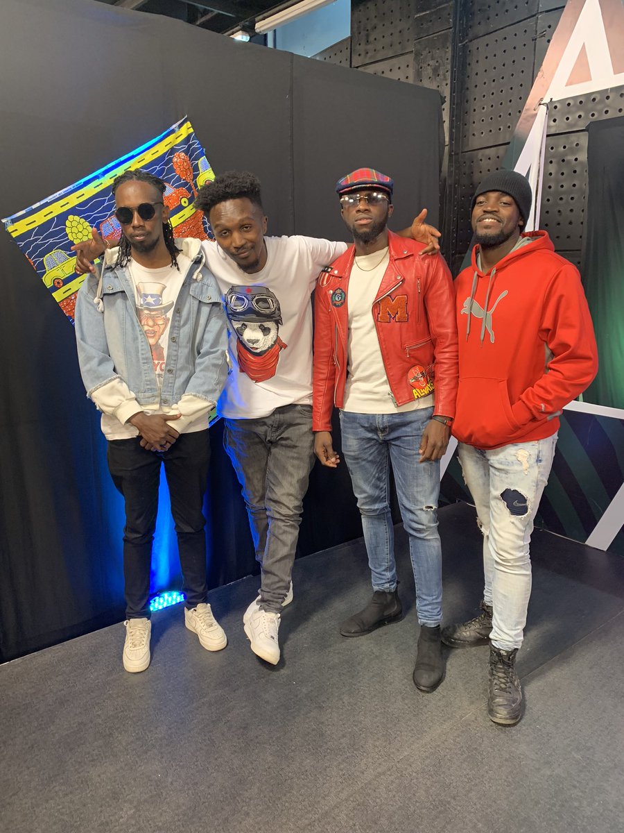 PrinceKrewEmpr's tweet photo. We had an awesome show last night with the baddest @DeejaySeanke with @Ben_cyco &amp; @NyawiraGachugi on Friday Turn Up. Thank you for having US
#EmpireWeRule https://t.co/A5I8dmBzEI