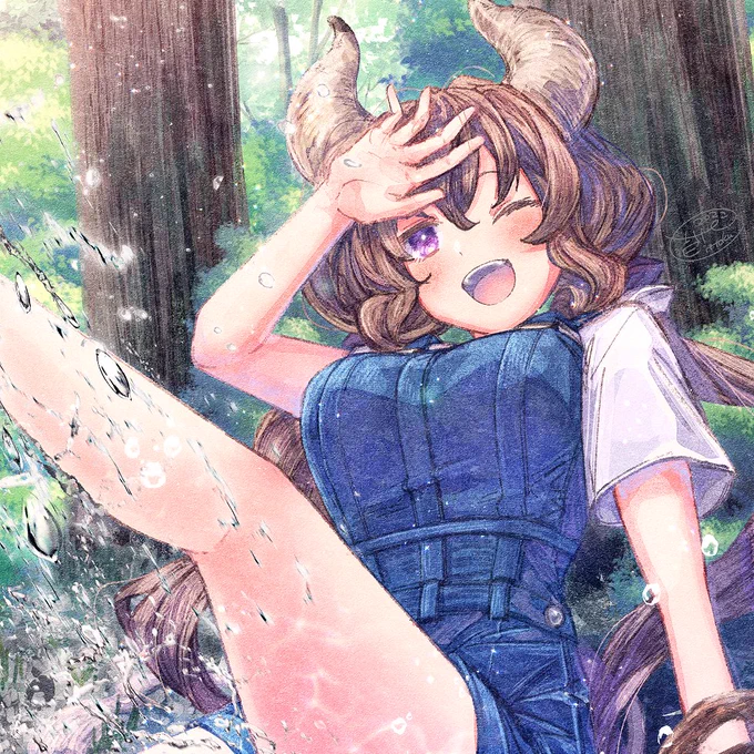 #絵柄が好みって人にフォローされたい創作・二次創作ごちゃ混ぜ雑多アカウントですがよろしければ最近はウマ娘とか原神にハマってます! 
