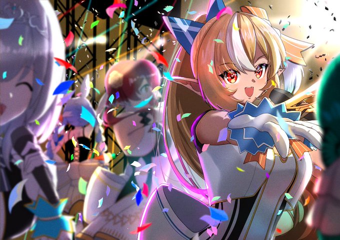 #しらぬえ一回ライブのイラスト描いてみたかったんですよね大変だったけど 