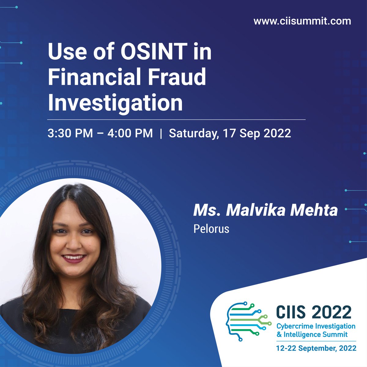 CII_Summit's tweet image. Use of #OSINT in financial fraud investigation is reducing the lead time in solving cases. Our next expert, Ms Malvika Mehta will talk about the use cases of OSINT in driving the investigations to the right direction.

Join us live: hubs.li/Q01mxYTB0

#cybercrime #ciis2022