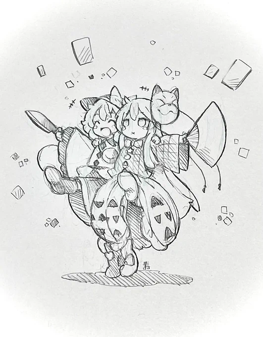 リハビリも兼ねて
久しぶりのアナログ線画。

ココロトオドル👒コイココ🎭 