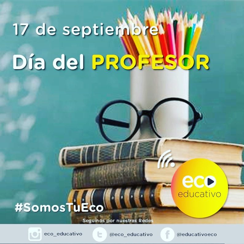 eco_educativo's tweet photo. ¿Te sumás a este gran mensaje/homenaje con el hashtag *#1000graciasprofes* para compartir tu mensaje/homenaje a los profesores en su día? 👏👏🙌

 _Gracias a mi gran profe... de ... por ..._ 

¡Queremos que este mensaje llegue! Rt. #SomosTuEco https://t.co/GcqMEBeviZ