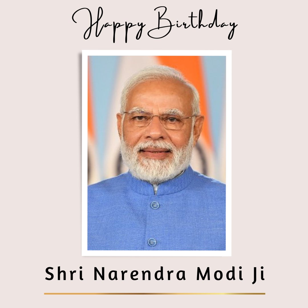 hegdepooja's tweet photo. Happy Birthday to our PM Narendra Modi ji @narendramodi 
May u continue to enjoy great health and make a difference in each and everyone of our lives. 
#HappyBdayModiji https://t.co/MwwgZmTTep