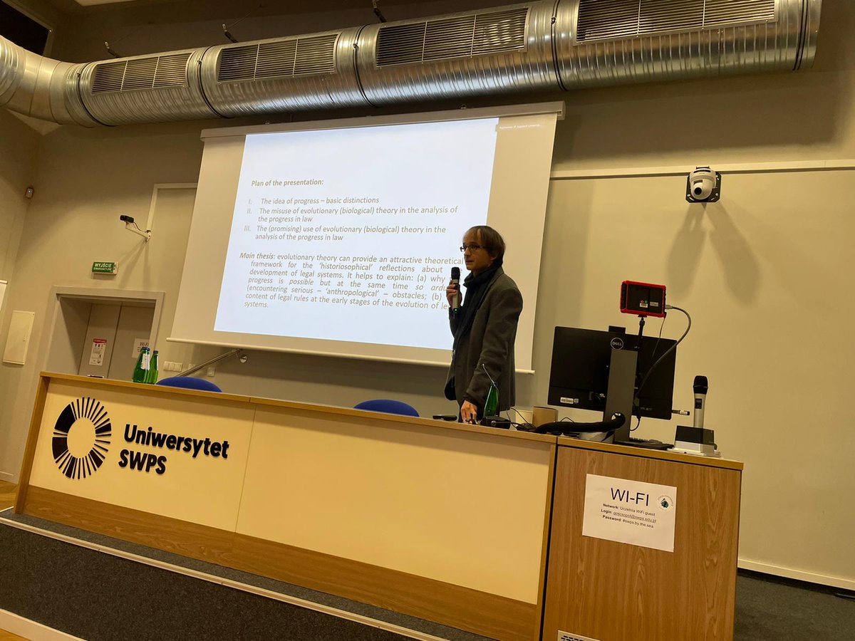 ptnce2022's tweet photo. #PTNCE22 PLENARY SESSION IV
"On the #Progress in #Morality and the #Law from the #EvolutionaryPerspective"
Prof. Wojciech Załuski
#evopsych #evolutionarypsychology https://t.co/91FN2HkWsn
