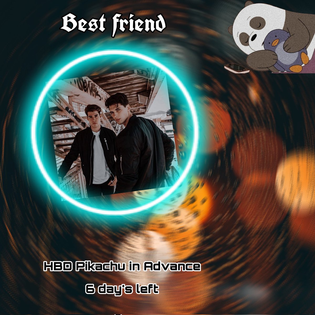 thatrubberguyy's tweet image. 6 𝐷𝑎𝑦𝑠 𝐿𝑒𝑓𝑡 𝐹𝑜𝑟 𝐽𝑎𝑎𝑛𝑖&apos;𝑆 𝐵&apos;𝑑𝑎𝑦 
.
Happy birthday in advance Jaani my Crime partner, kand karne wala humesha sath dene wala. Lucky to have you as a friend. May God bless you and fulfill your all dream.
.
#PikaPro Forever and Always.
.
HBD in adv @11eleven_4us