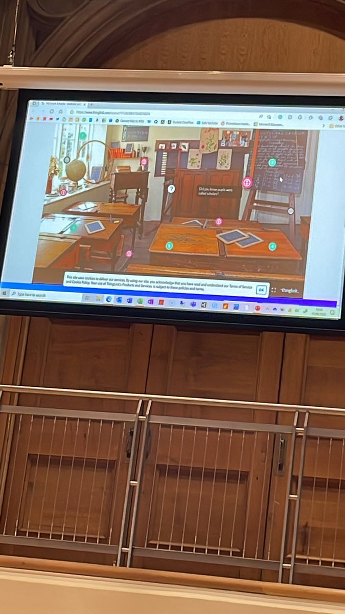 AJOBPickard's tweet photo. Andrea @esmsedinburgh talking about one of my favourites things and how using @ThingLink_EDU can bring topics like Victorians alive whilst developing #21CLDSkills and @SDGoals 👏☺️🫶🏼 #TeamMIEEScotland https://t.co/FwX1zfJJV3