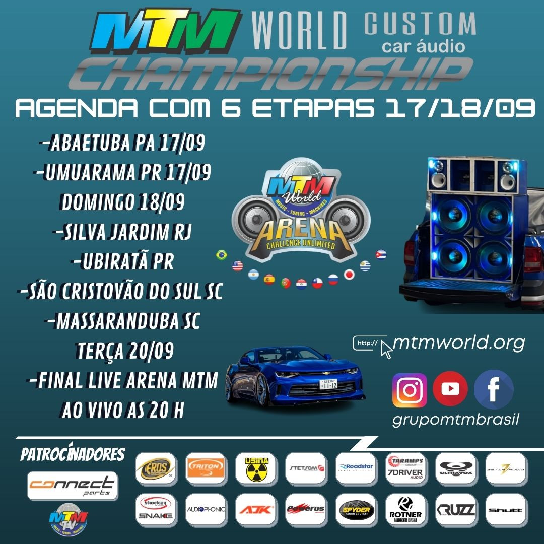 MTMBrasil's tweet photo. AGENDA do CAMPEONATO MTM WORLD EM 5 ESTADOS 🇧🇷

Patrocínio :

#connectpar... https://t.co/IQs9SC04BN https://t.co/EHz2pvaz1Z