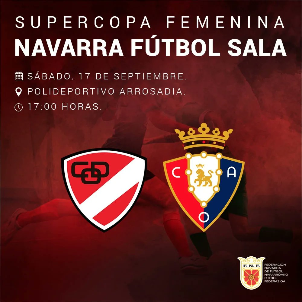 cdorvina's tweet photo. 👉📢 HOY PARTIDAZO!!! Supercopa Femenina Navarra

⚽ @lacturaleorvina Vs @osasunafutsal 
📆 Sábado 17 de Septiembre
⏰ 17.00h
📍 Polideportivo Arrosadia

Goazen neskak!!! 💪

#lacturalerovina #somoslaleche #copanavarrafs #futsalfemenino #equiposquehacemosequipo #somosequipo https://t.co/fpR5MnNRxH