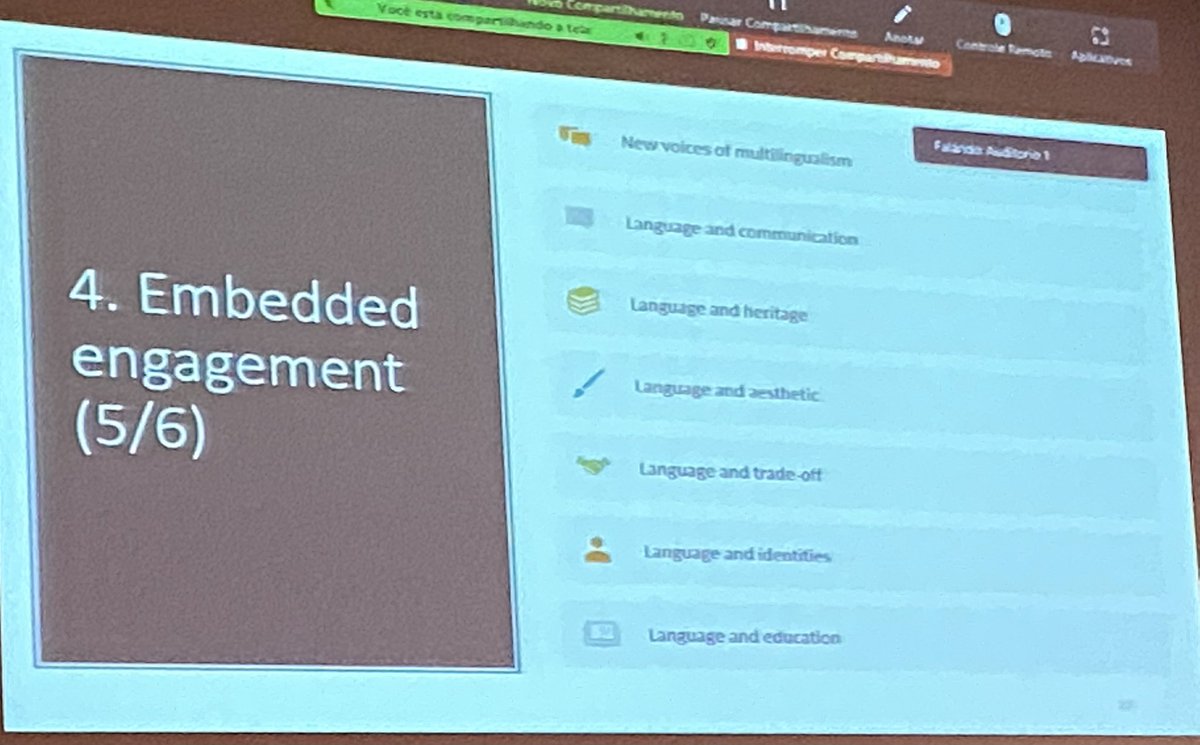 MarkCritchley8's tweet photo. Final day of #cercles2022 with #RECLES . Head spinning after fantastic keynote from Manuel Célio Conceição. Too many take homes to share them all, but emphasis on balancing global trends with local needs, and help students move from acting monolingually to acting multilingually https://t.co/dmt19y7QQ8