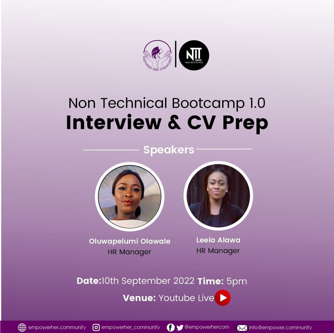 Top_Precy's tweet photo. Last week, we also had a one-on-one session with professionals @layla_lawa and Oluwapelumi on interview and CV preparations. https://t.co/0OWkarhJcN