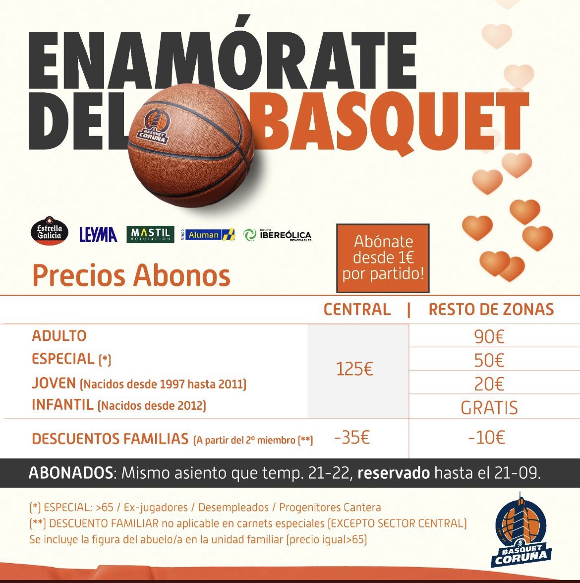 🙏🏽Nos ayudáis con un RT🙏🏽 Si te lo estás pasando bien viendo a España en el Eurobasket, que sepas que muchos de jugaron en Leb Oro Te los vas a perder por menos de 30€/año? Necesitamos tu ayuda en el @basquetcoruna Ayudanos a @NaranjaTsunami @NaranjaNordes Os esperamos 💪🏽💪🏽