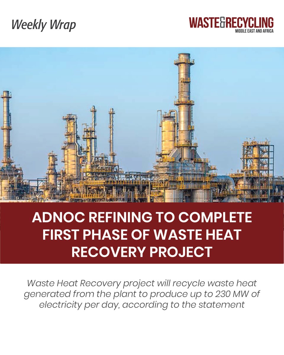 What's New This Week?
A weekly roundup of industry updates that cannot be missed.

Read the full story: bit.ly/3ArevUP
#wrmea #newsupdates #saveearth #middleeastnews #wasteandrecycling #duabinews #uae #dubaimuncipality #weeklyroundup