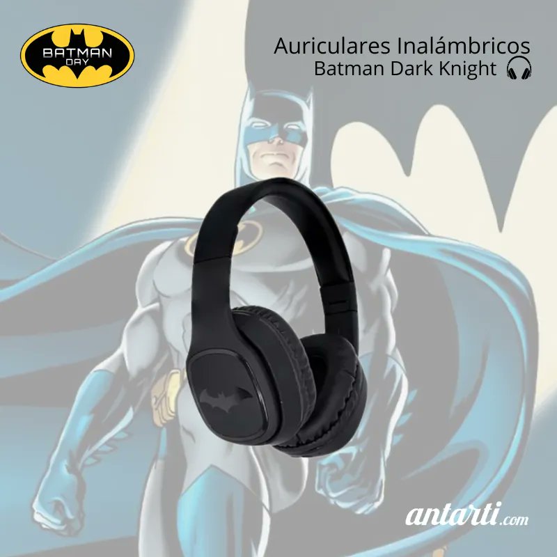 antartimedia's tweet photo. 🦇Que mejor que celebrar el Día de Batman viendo una maratón de sus pelis con ¡nuestros auriculares de Batman favoritos! ➡️ https://t.co/tdD7Mw21MW 
#DiadeBatman https://t.co/sjx4Zne61H