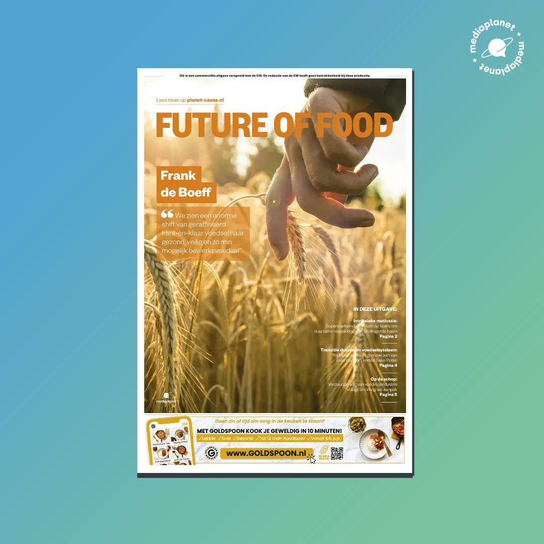 Vandaag lanceren wij de campagne Future of Food. Lees de campagne nu als bijlage in <a href="/ewmagazinenl/">EW</a> of online op Planet Cause: buff.ly/3DwgwT0 buff.ly/3DwgwT0