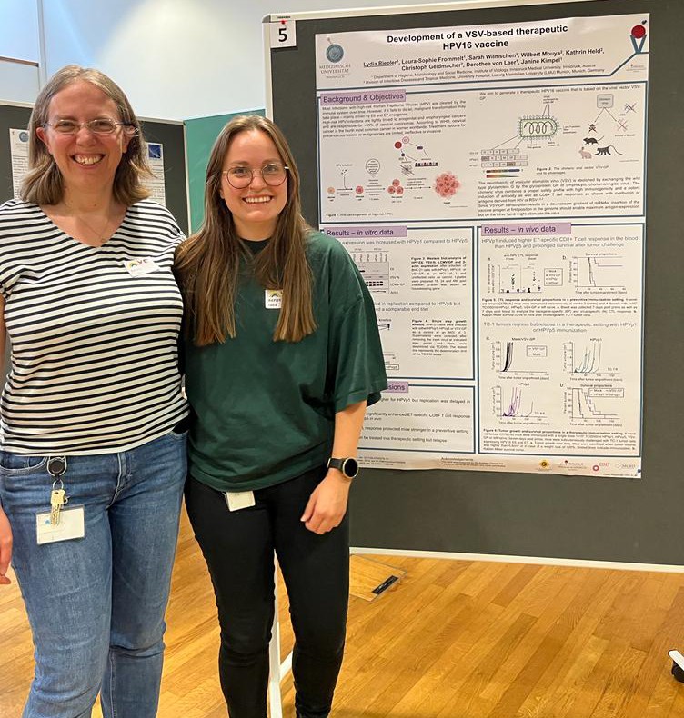 Very proud of my PhD student <a href="/LydiaRiepler/">Lydia Riepler</a> for winning a poster price for her poster on therapeutic HPV vaccination at CITT Science Day 
@imed_tweets 
funded by #ÖsterreichischeKrebshilfe