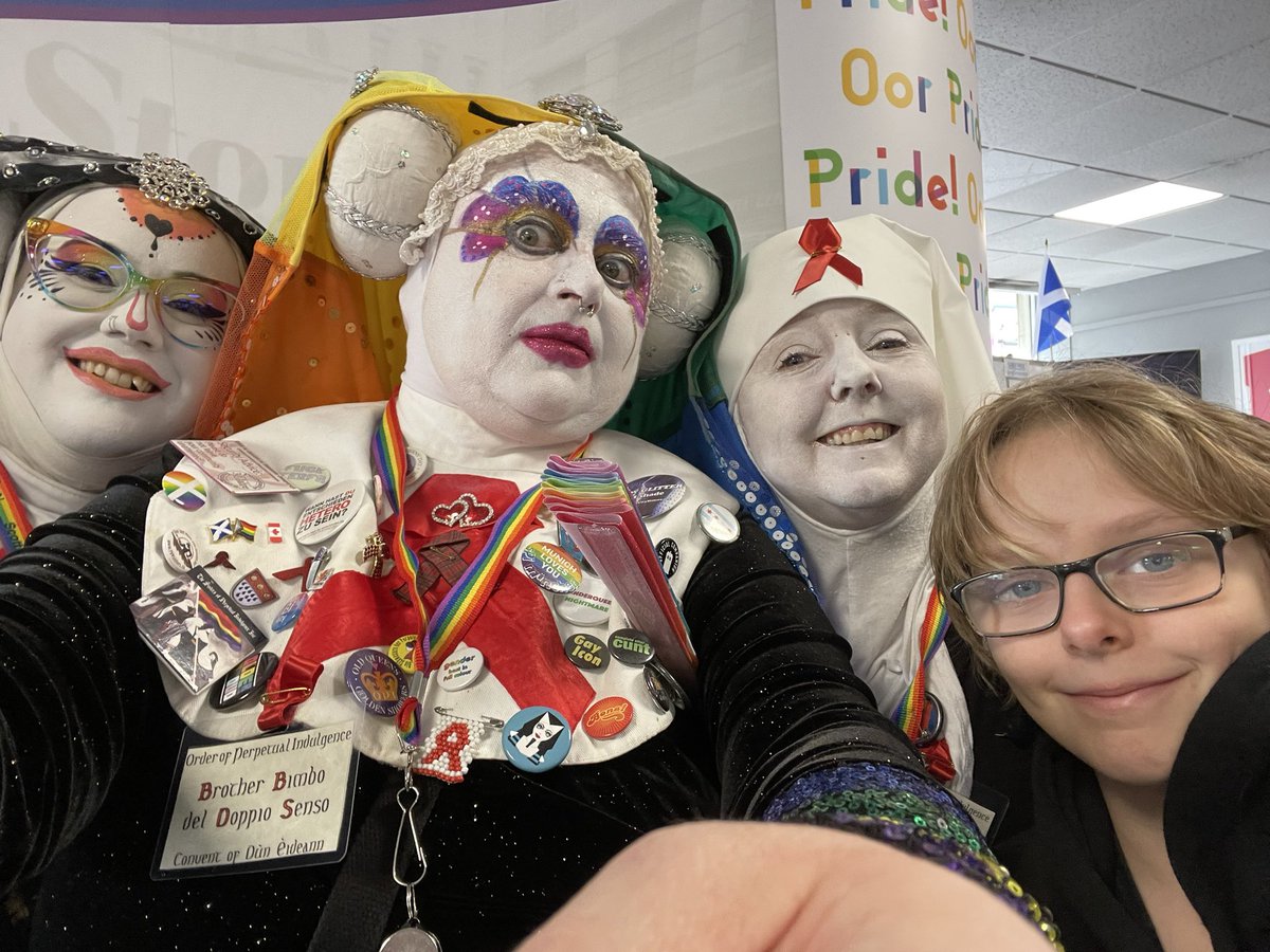 The Sisters are in Kirkcaldy for @PrideFife . Happy Pride!