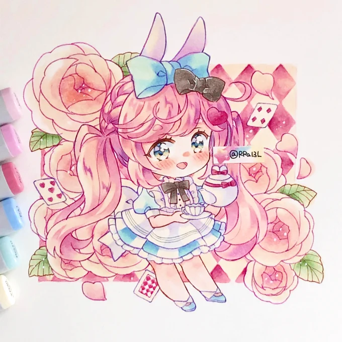 #どこかの誰かに刺さればそれで良いアナログで女の子描いてます 