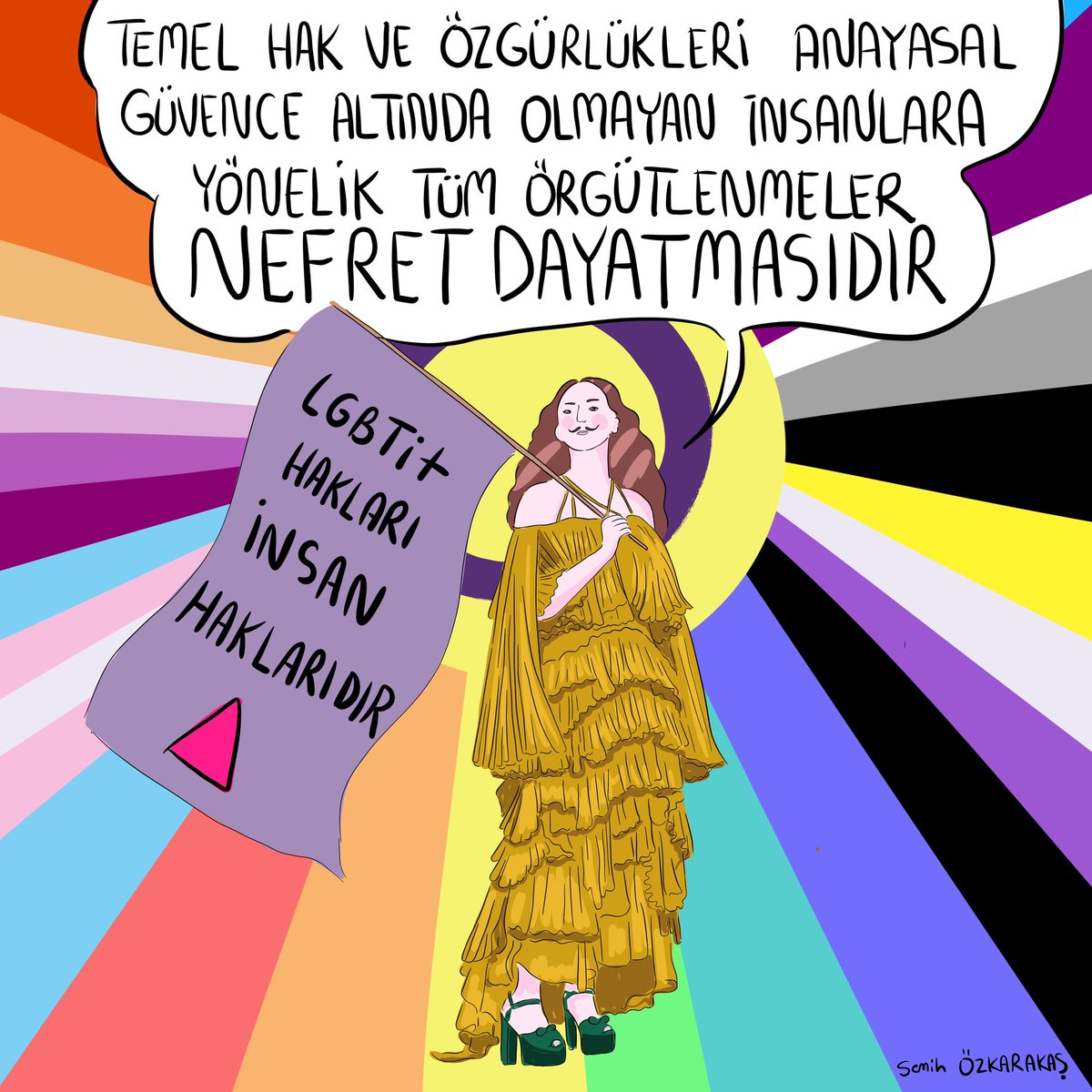 semihozkarakas's tweet photo. Yarın “LGBT Dayatması” adıyla ayrımcılığı, nefreti teşvik eden bir yürüyüş gerçekleştirilecek. Bu yürüyüşe izin veren İstanbul Valiliği ve yürüyüşün reklamını yapan RTÜK suç işliyor. Bu suça susan herkes de ortak oluyor. ++ https://t.co/uUQwukn8uP