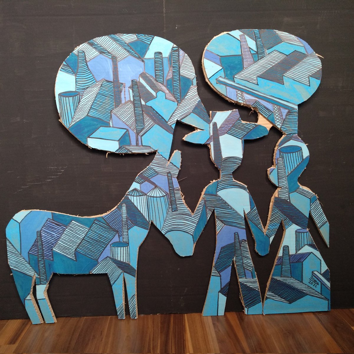 Buenos días amantes del #PatrimonioIndustrial! Hoy #fotoindustrialdeldia de las caras traseras de las piezas de mi #artefactoindustrial acabadas 
#CIEP5 #educacionpatrimonial #drawing
Ahora a seleccionar fotos para las caras delanteras