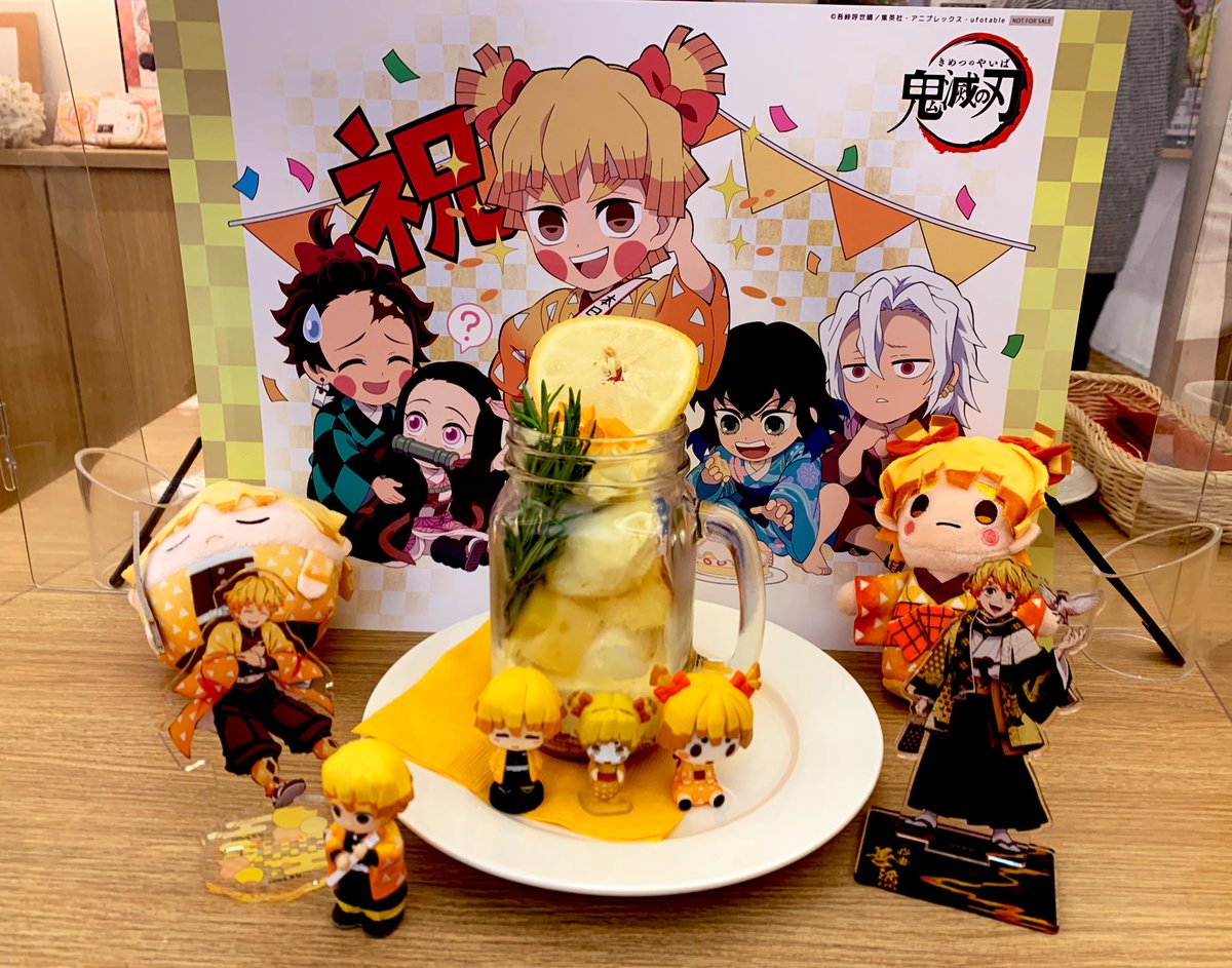 竈門禰豆子 ,竈門炭治郎 「あがつまの誕生日を祝ってました!!美味しかった!!ひよって飾るもな少なかったので」|いかのイラスト