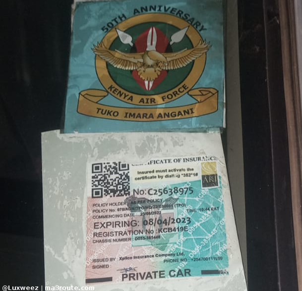 KenyanTraffic's tweet photo. What could be chasing this Disciplinary officer(@kdfinfo) to an extend that he hit #MaRoute and run, leaving behind his broken left mirror and go MIA.
Why?
We've reported and booked OB
@ntsa_kenya @IG_ https://t.co/tFnYB4Ro5h https://t.co/80X0gMLvzj via @Luxweez #kenyantraffic