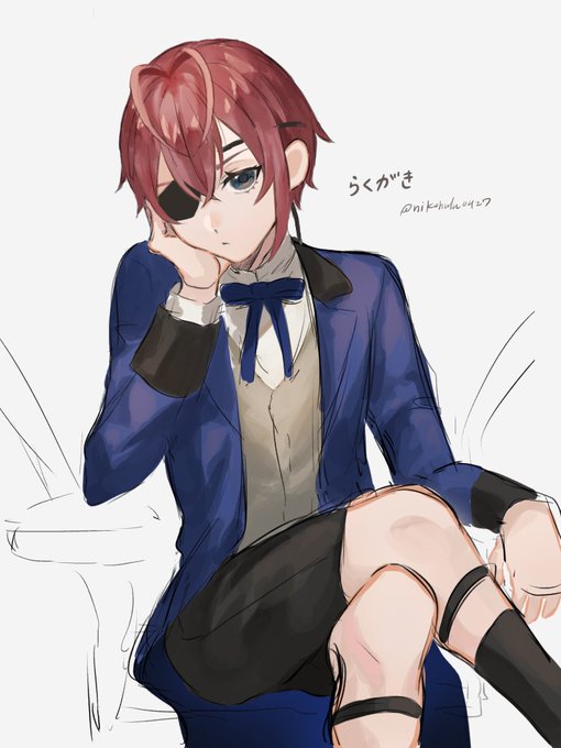 坊ちゃんの服着たリドルくんのrkgk 