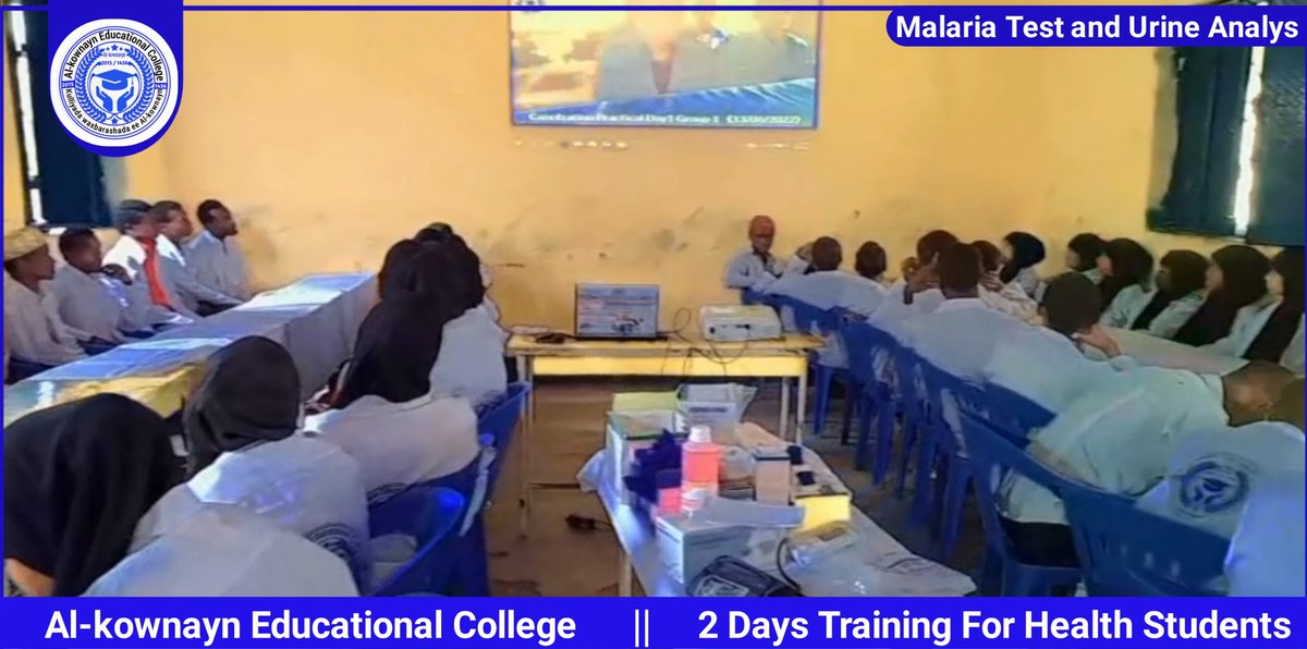 abdiyey086's tweet photo. Important workshop for medical students.

#malaria_test_and_urine_Analys
#al_kownayn_family https://t.co/FcKIobbjxz