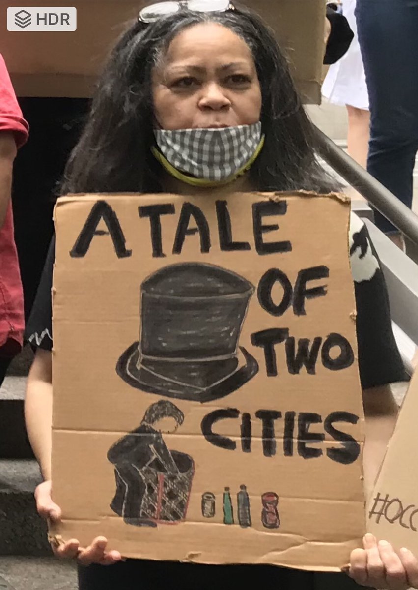 Marni4Change's tweet photo. TODAY #S17 OCCUPY PRESS CONF at 3pm Zuccotti Park. Life is still NOT good for the 99%, pls care #media #msm: #taleoftwocities #gentrification #rezonings #homelessness  #bugdetcuts by the uncaring @ericadamsfornyc #livingindignity Thank you @owsspawg for all your organizing! #nyc https://t.co/N3qC1quKOM