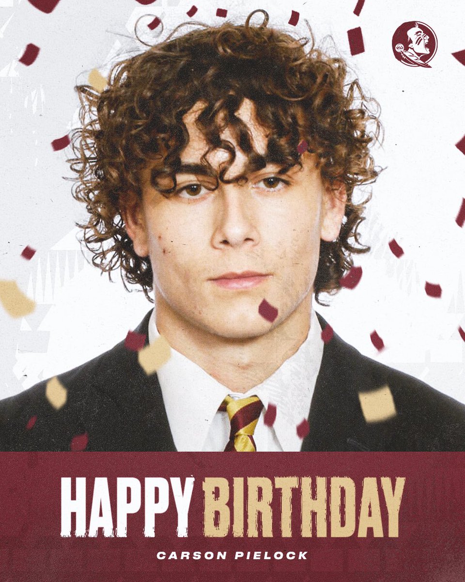 Happy birthday, Carson!

#NoleFamily