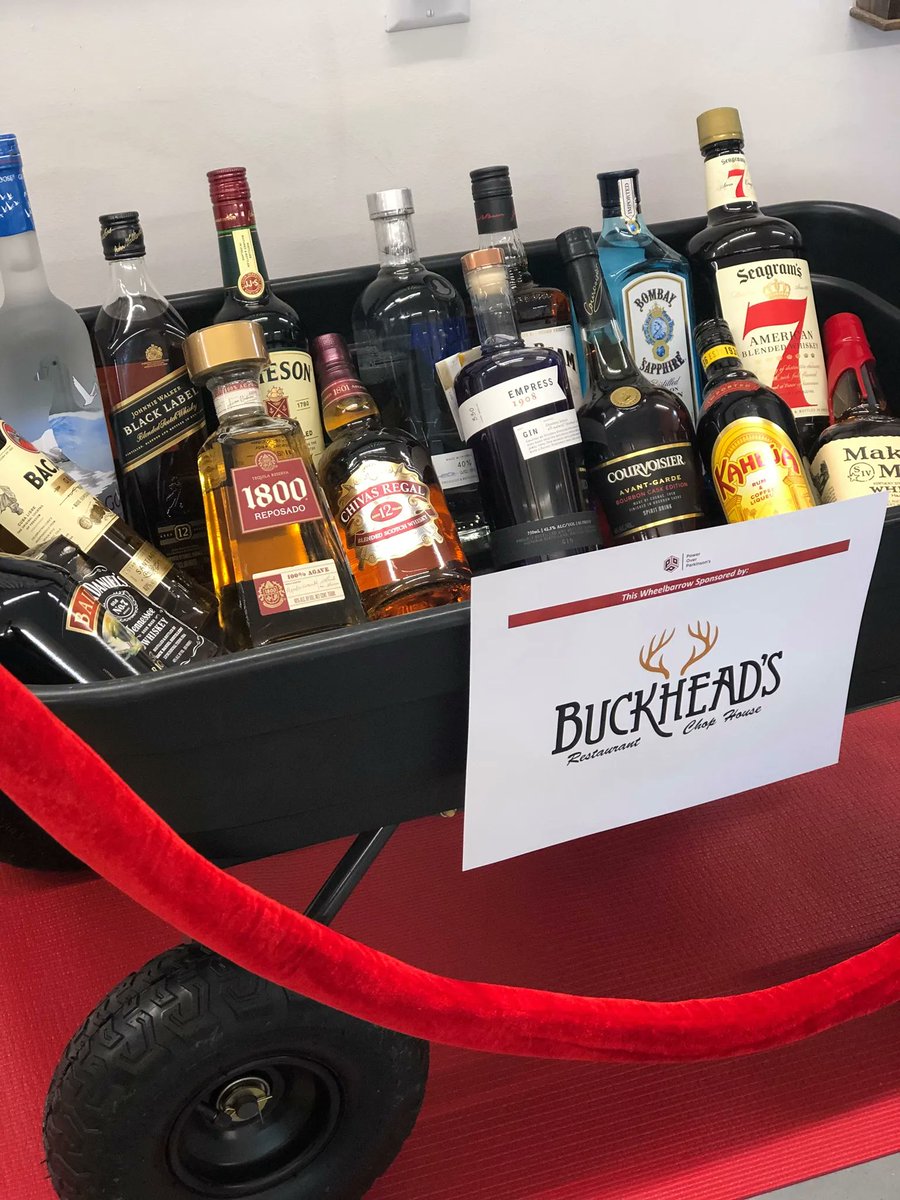poweroverPD's tweet image. Just a sneak preview of the Liquor Wheelbarrow that our golfers will have a chance to win at our golf tournament raffle on Sept. 19th! Thank you to Buckhead's Chop House for sponsoring this raffle item! 🎟 

#poweroverparkinsons #parkinsonsdisease #rva #charitygolftournament