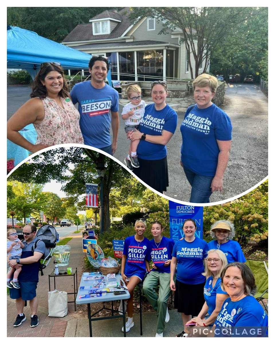 Maggie4Fulton's tweet photo. Thursday night we headed out to Roswell Alive! So great seeing our fellow candidates and supporters!
#maggie4fulton #onefulton #northfultondems #gapol #fulton #fultoncounty #fultondems #maggiegoldman https://t.co/kaCo74JcBj