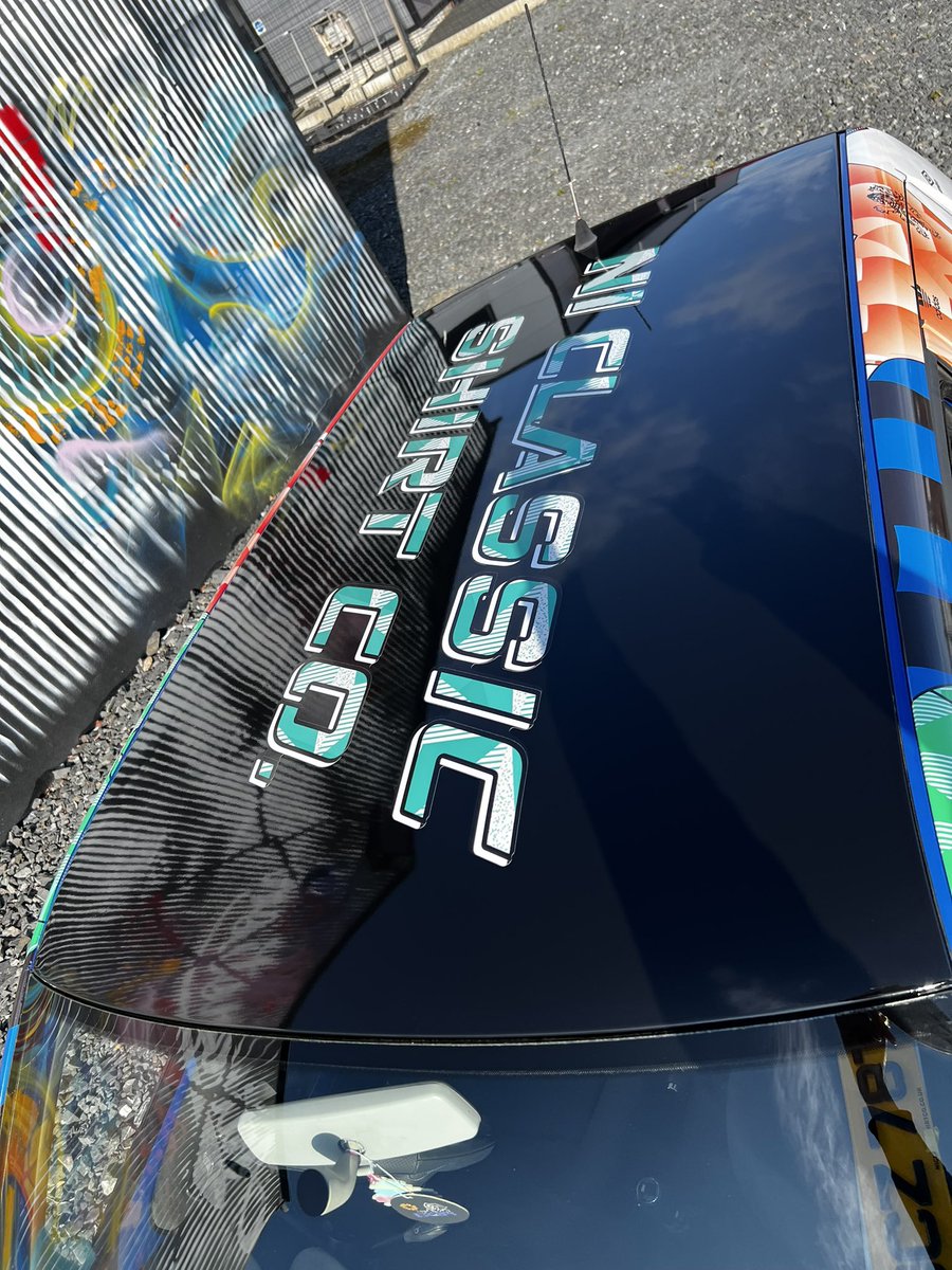 niclasico's tweet image. Apologies for the late opening today, I was picking up something pretty special for the shop! Thanks to @from12yards_ for the artwork and Art In Motion in Lisburn for turning the Lupo into this! Safe to say I am absolutely buzzing with it!